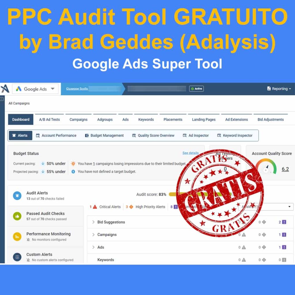 super tool gratuito per fare audit