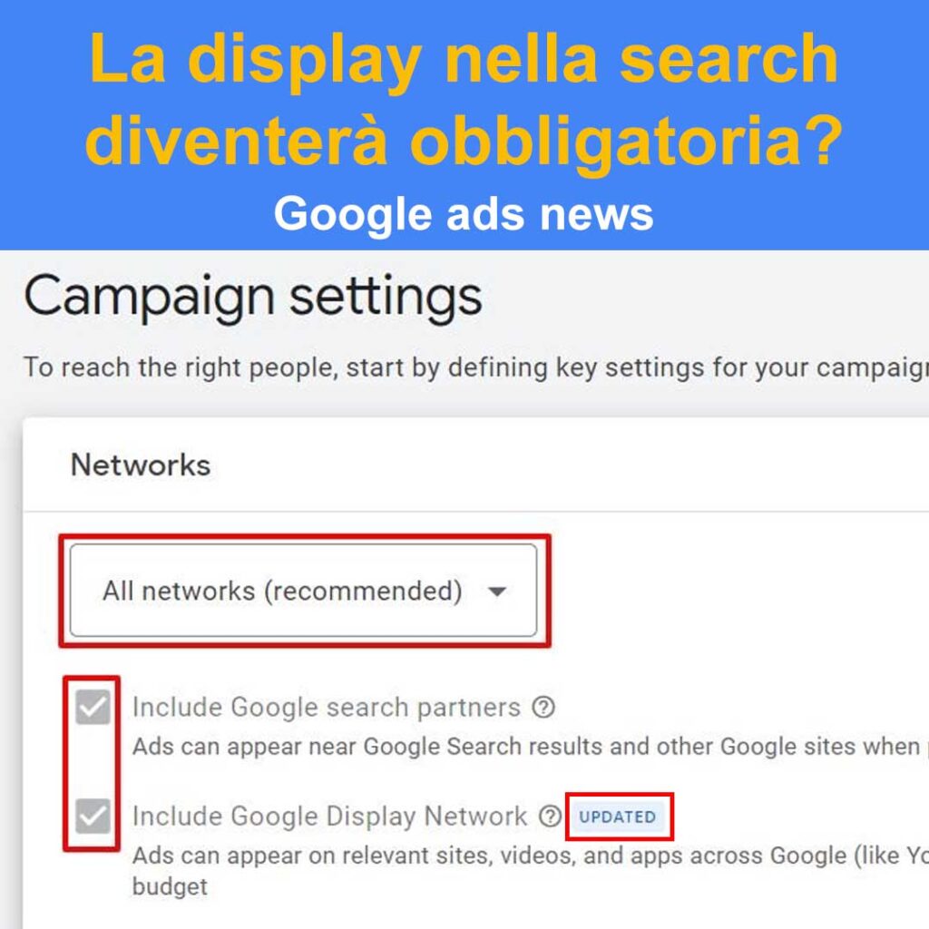 la display nella search diventera obbligatoria