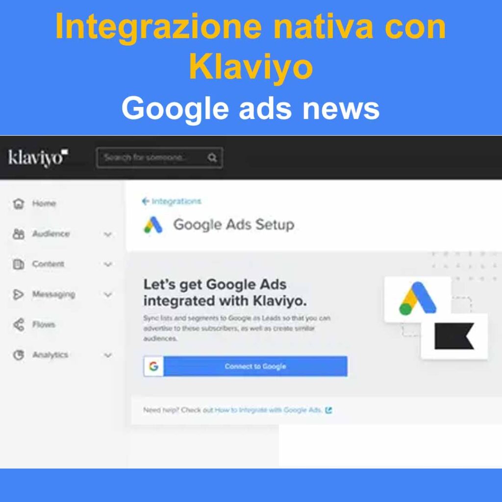 integrazione nativa con klaviyo
