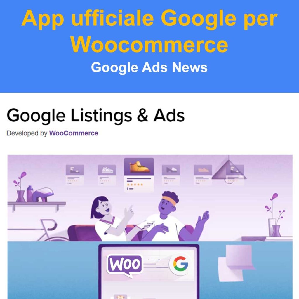 app ufficiale google per collegamento woocommerce con merchant center