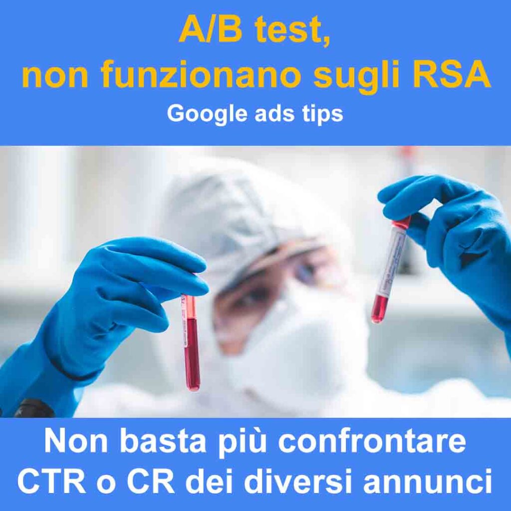 a b test non funzionano sugli rsa